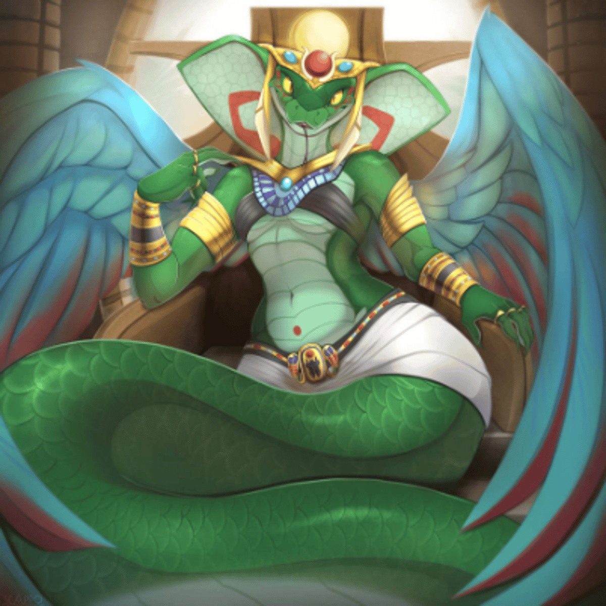 Female anthro snake angel