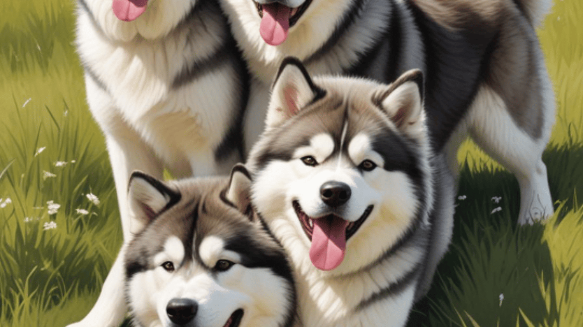 Thor, Timber, Finn & Koda