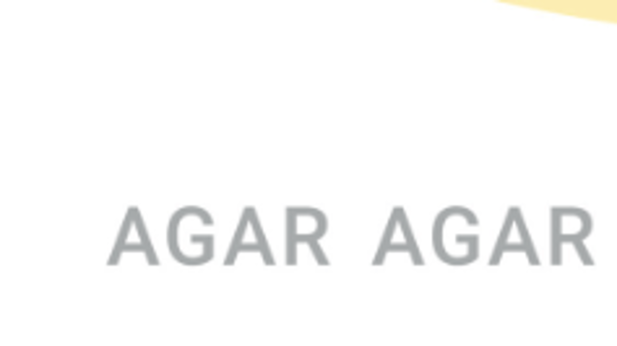 Agar agar cookie
