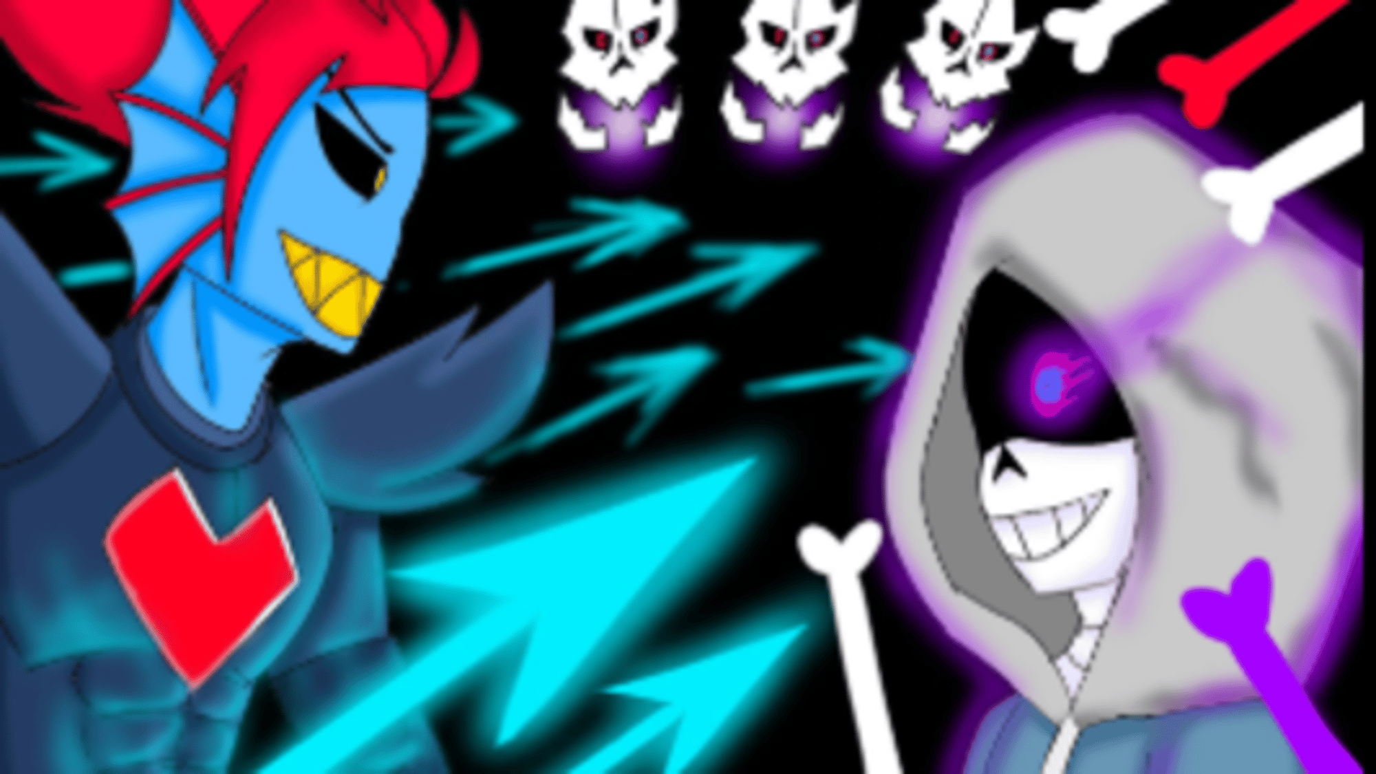 Jase & Sans vs Undyne