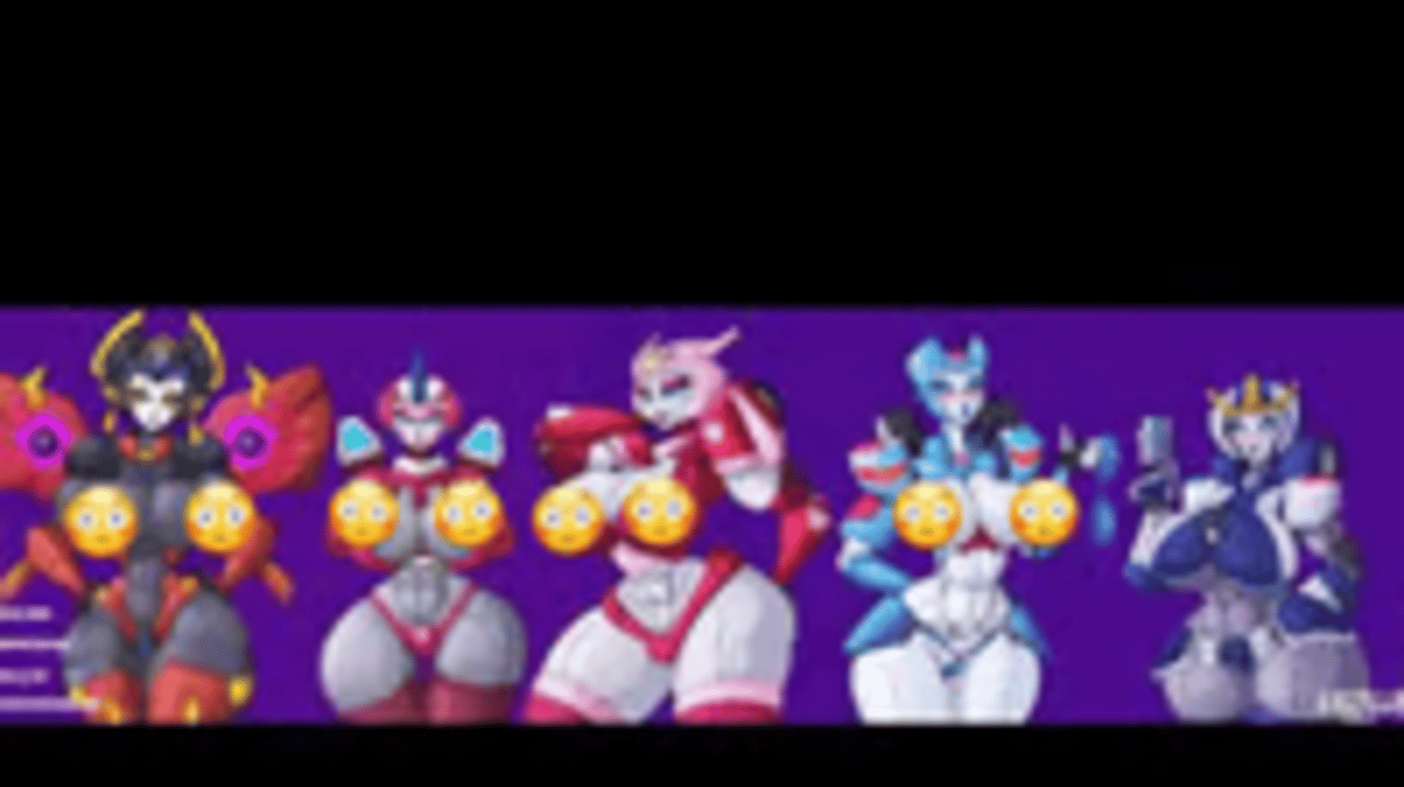 Five Autobot Fembots
