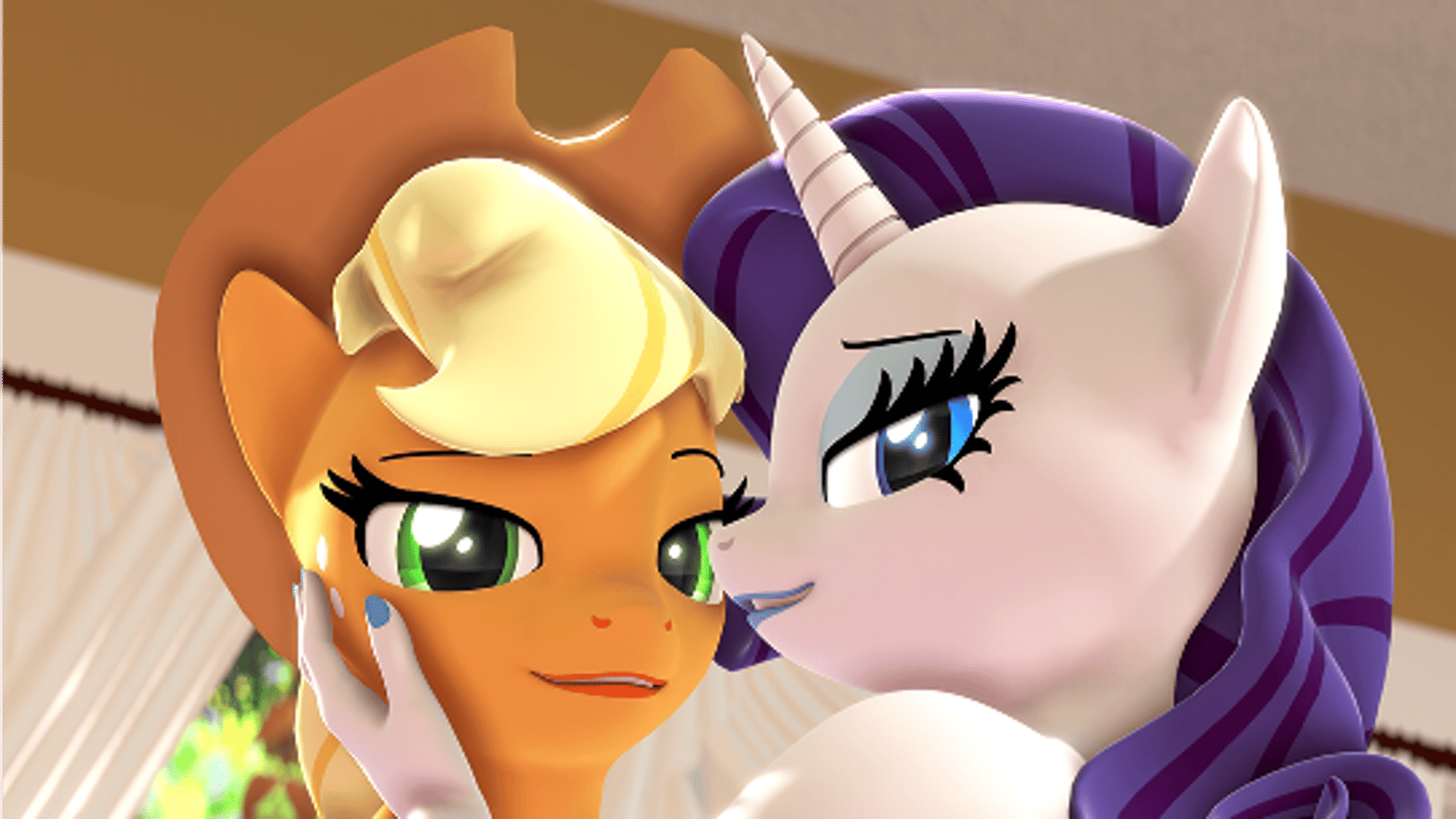 Rarity and Applejack