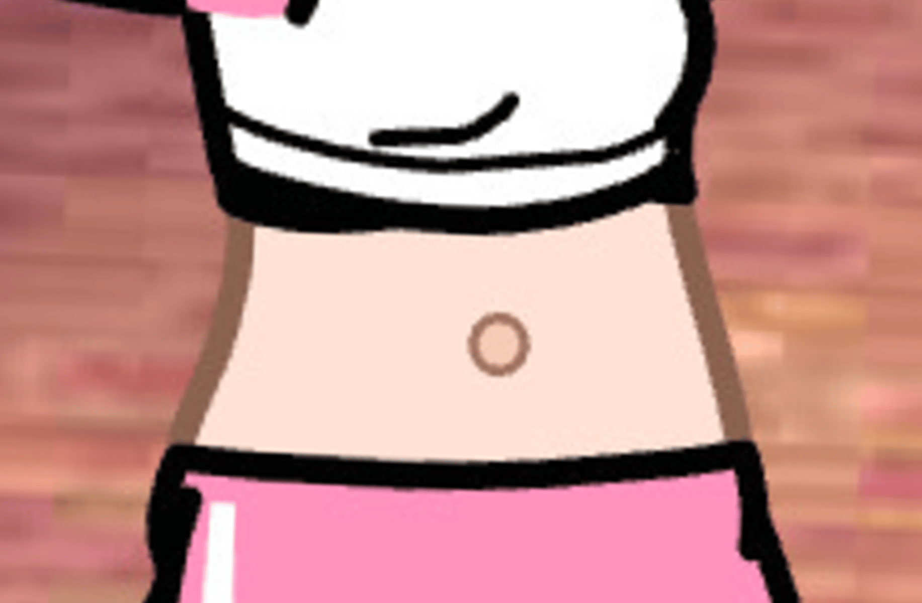 Peach (Midriff Cat)