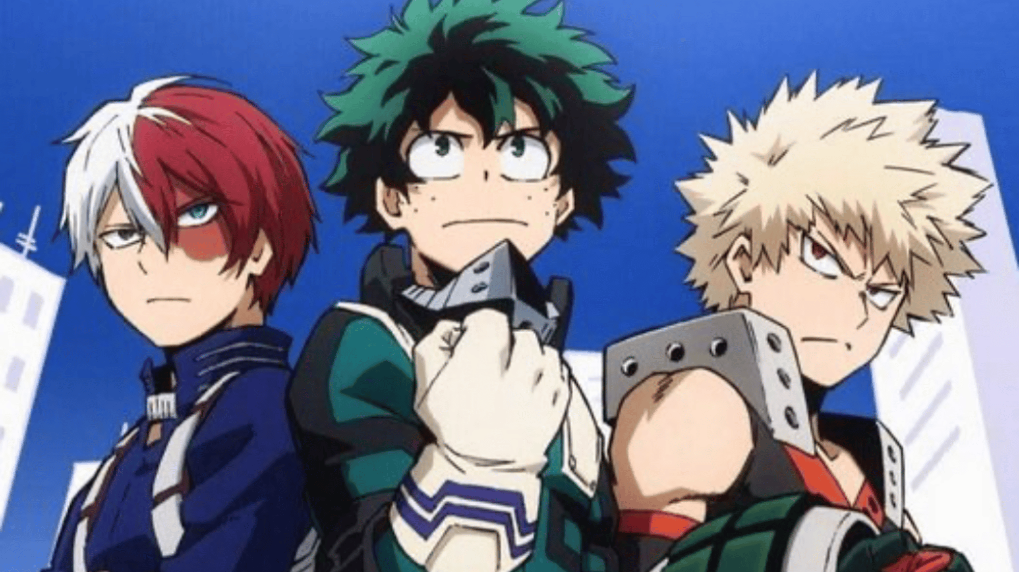 Deku, Bakugo and Todoroki