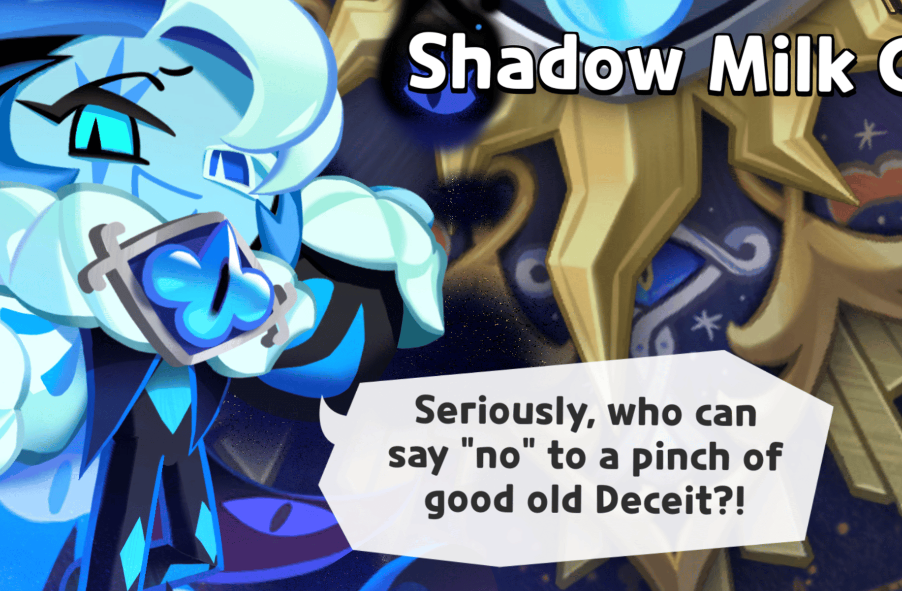 Shadow milk cookie