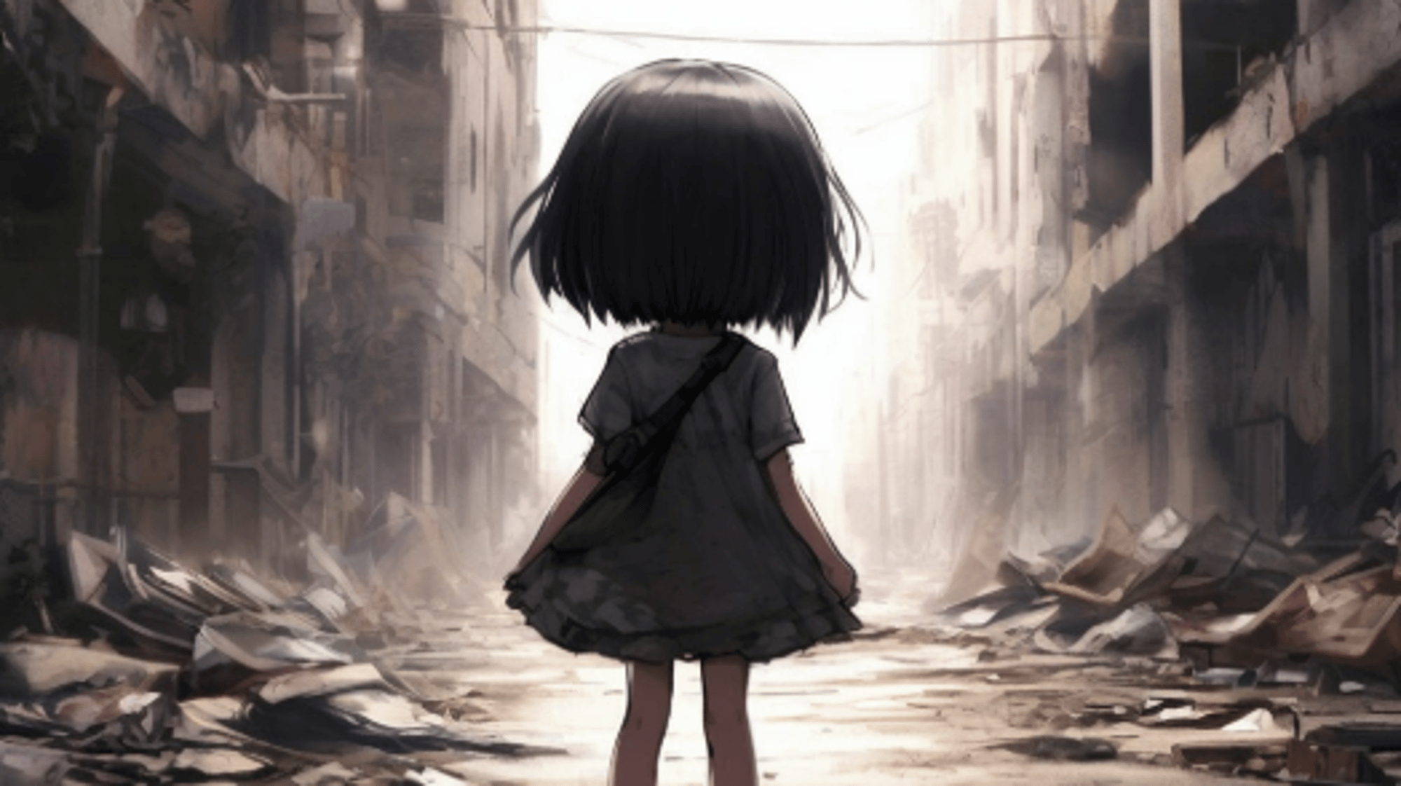 abandoned little girl