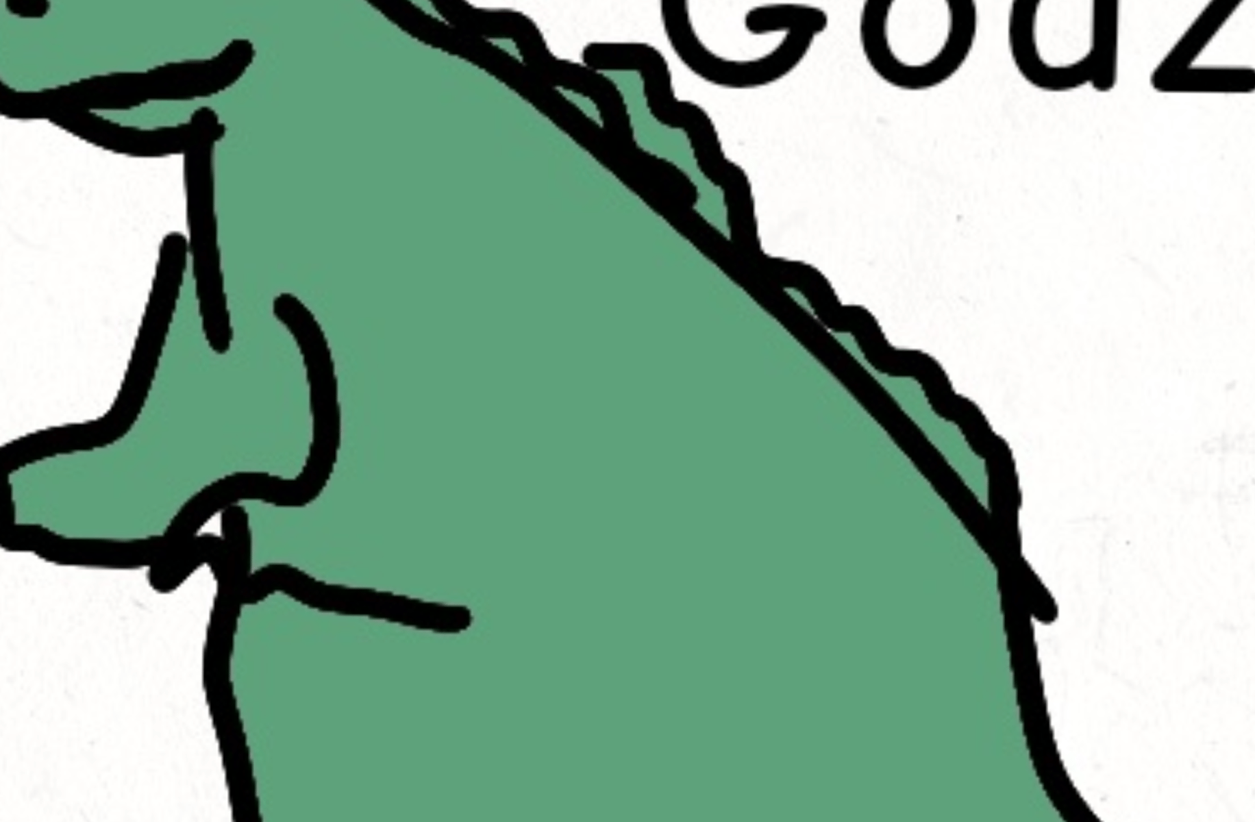 Drawing Godzilla earth