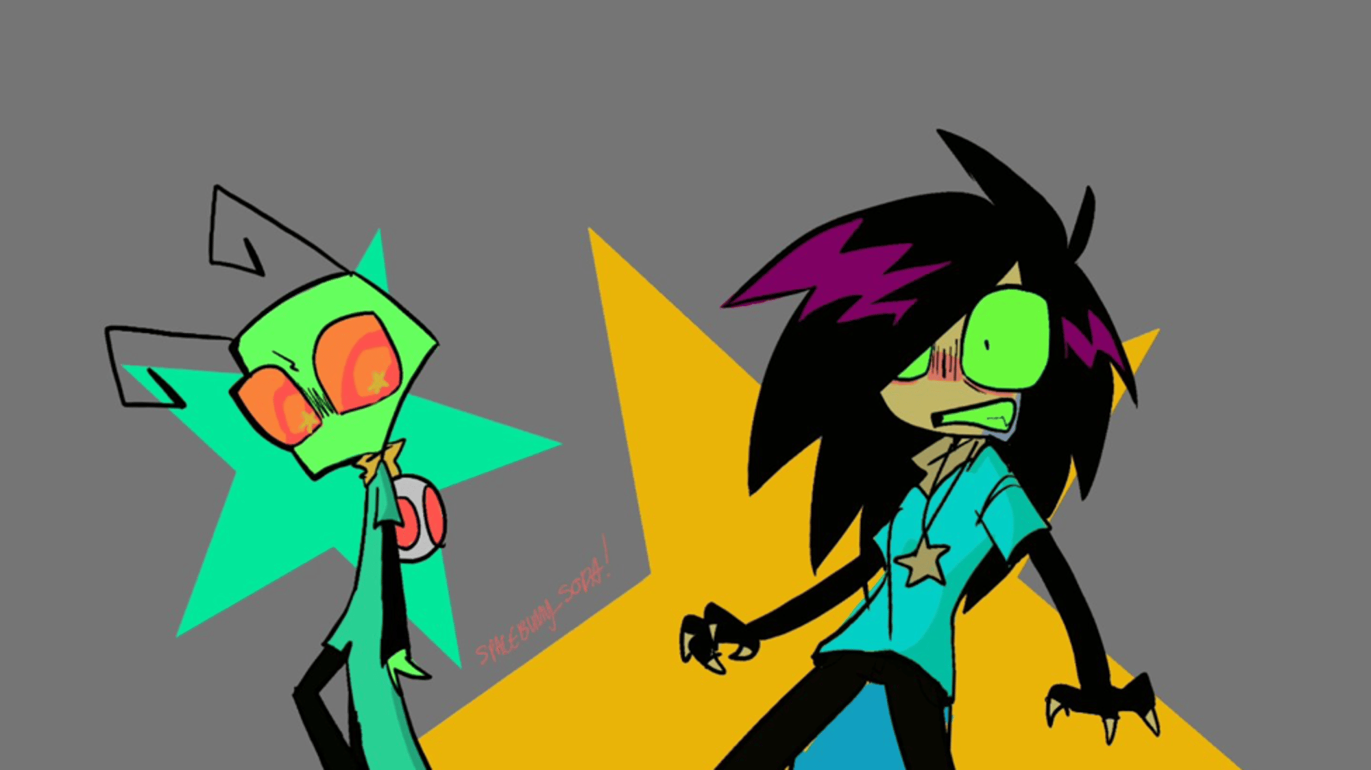 Invader zim x oc
