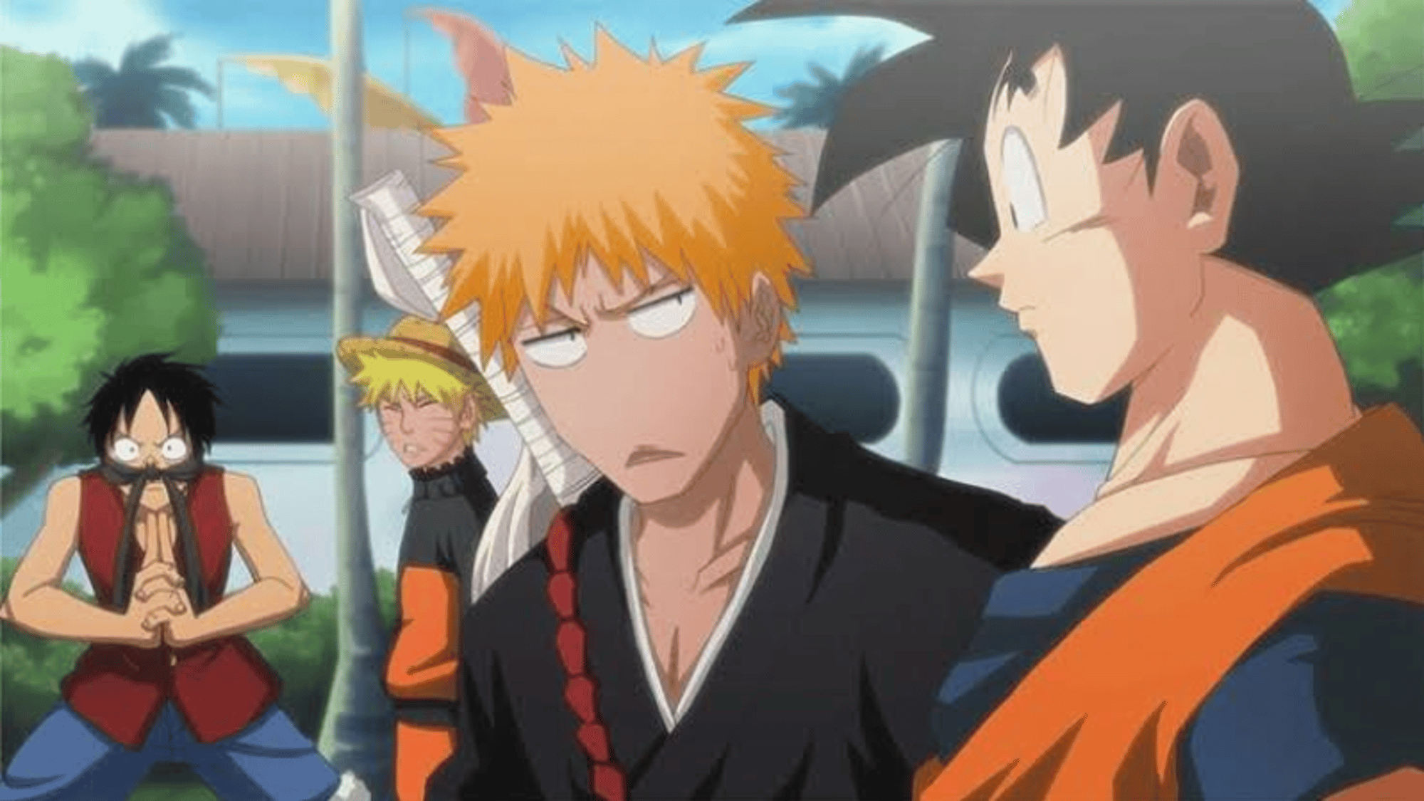 Goku,Luffy,Naruto,Ichigo