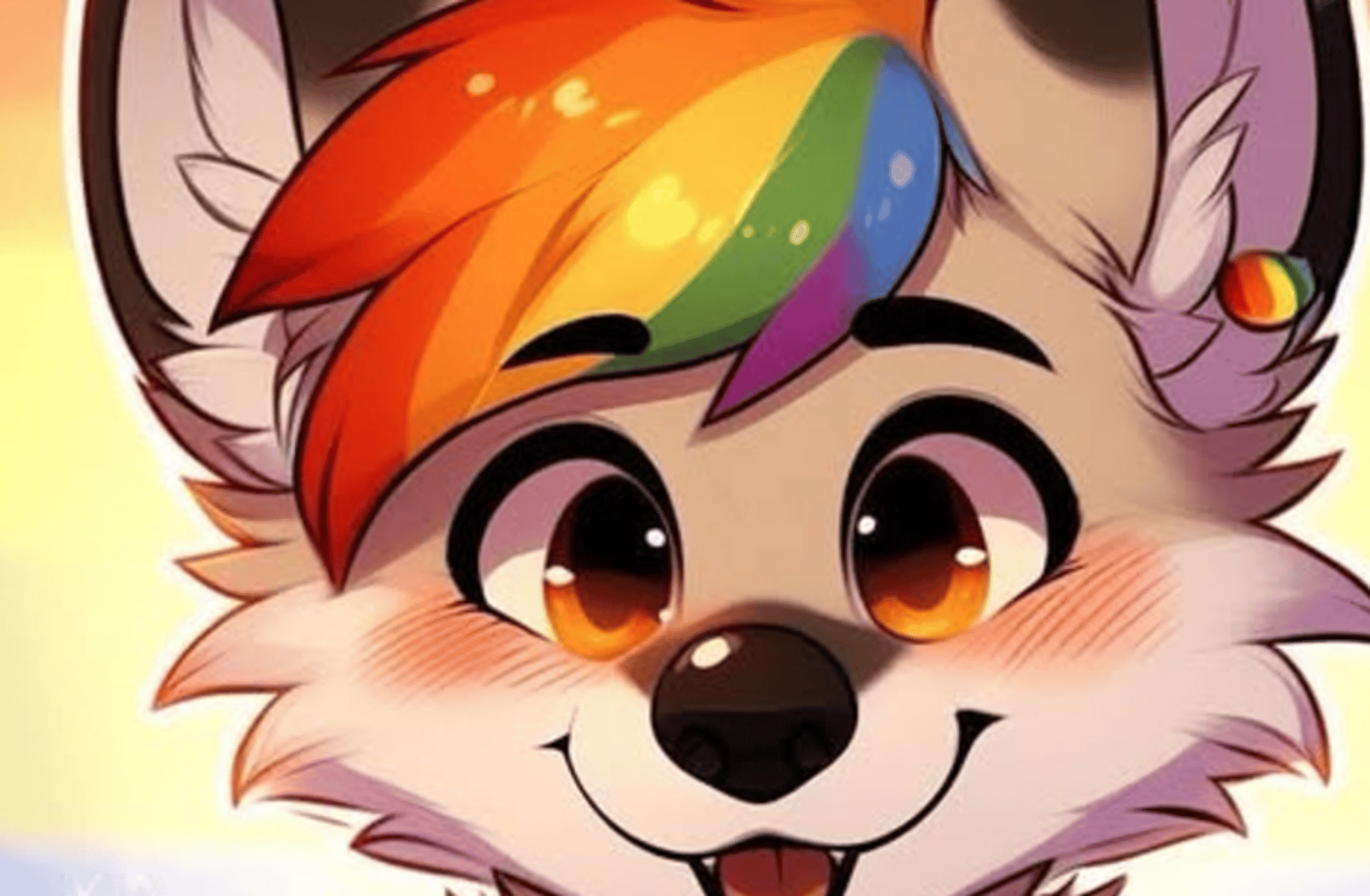 Happy furry