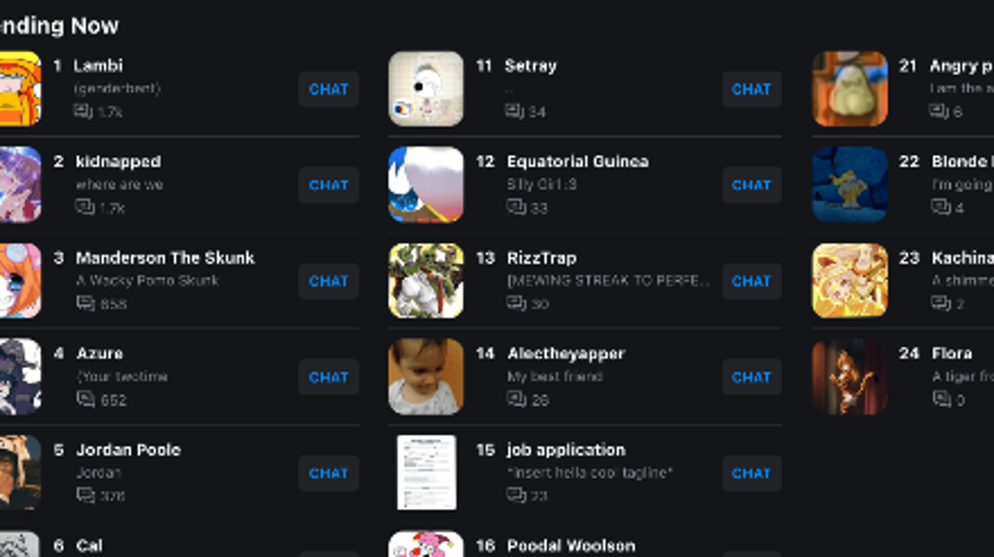 not trending, you idiot