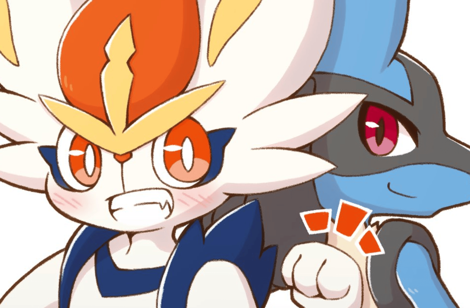 Lucario and Cinderace