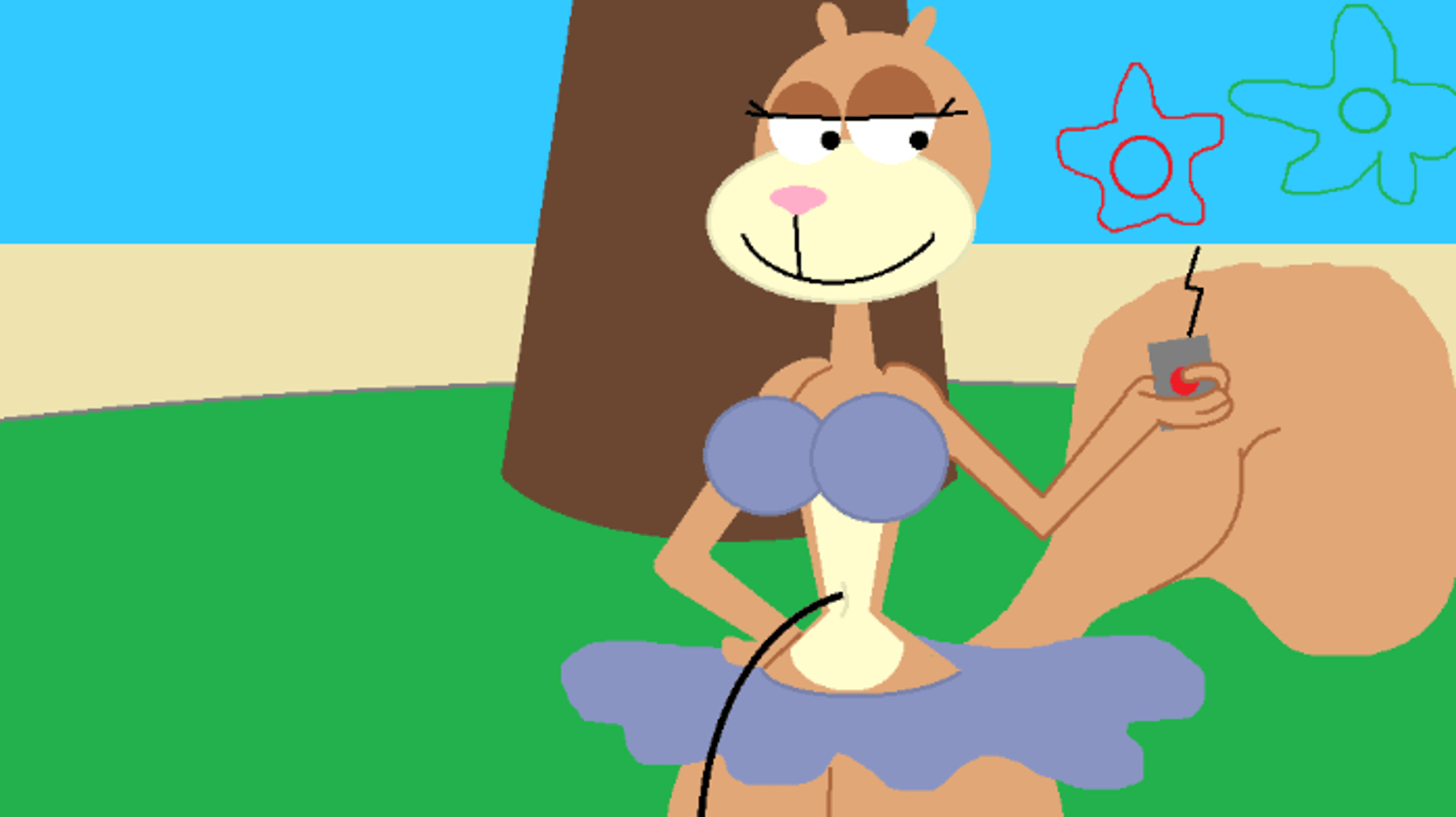 Sandy cheeks (18+)