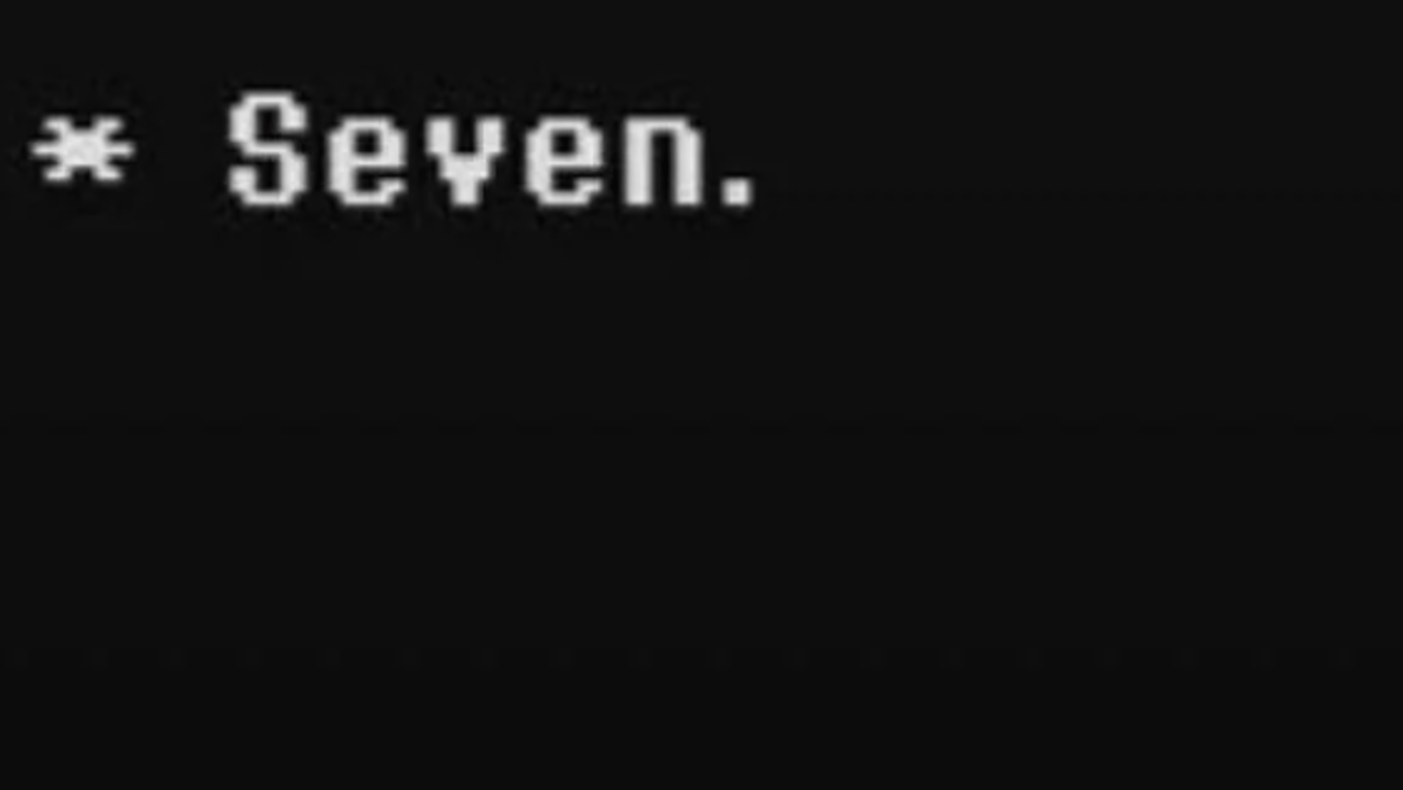 Undyne saying seven