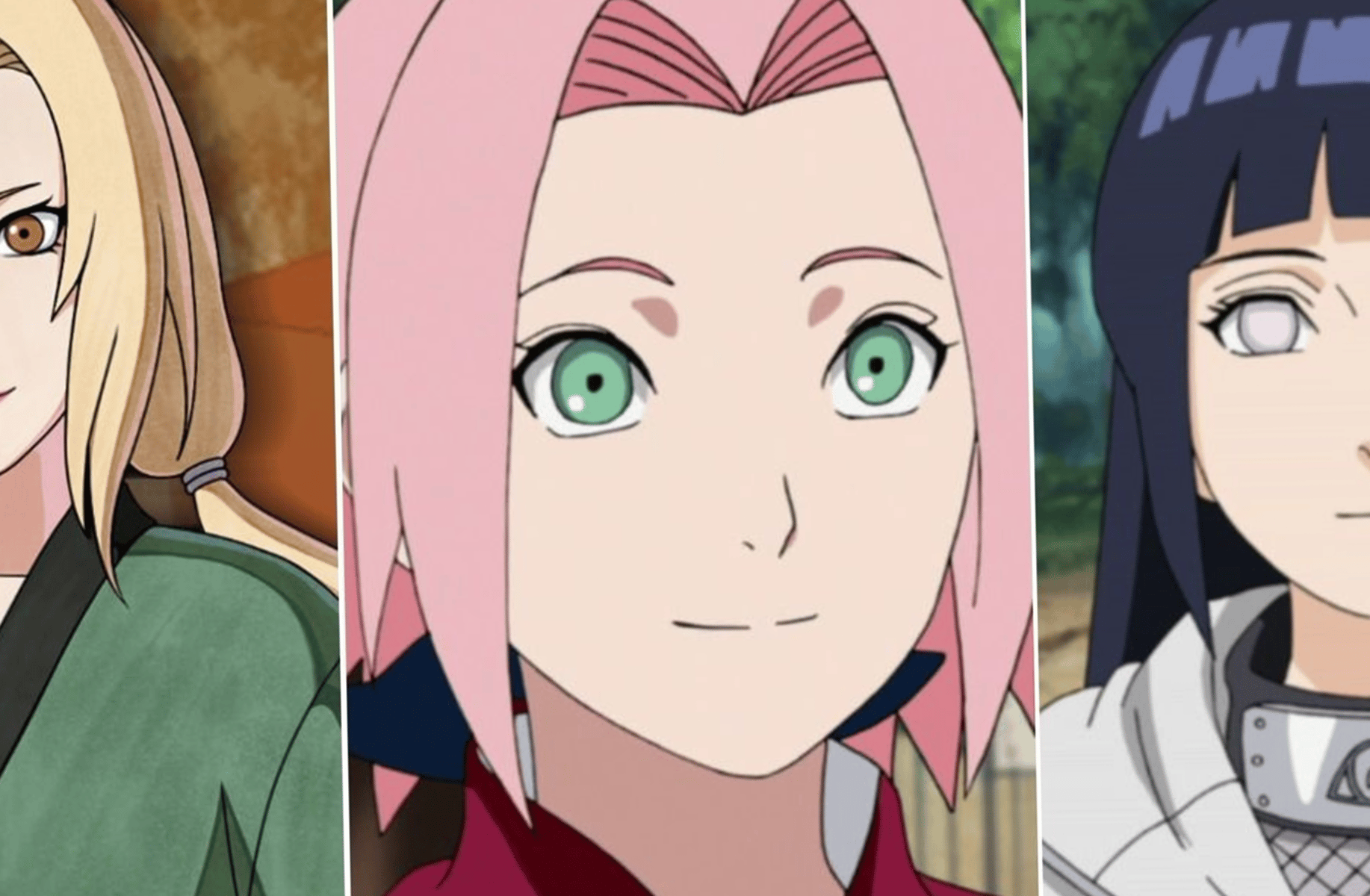 Tsunade, Sakura, Hinata