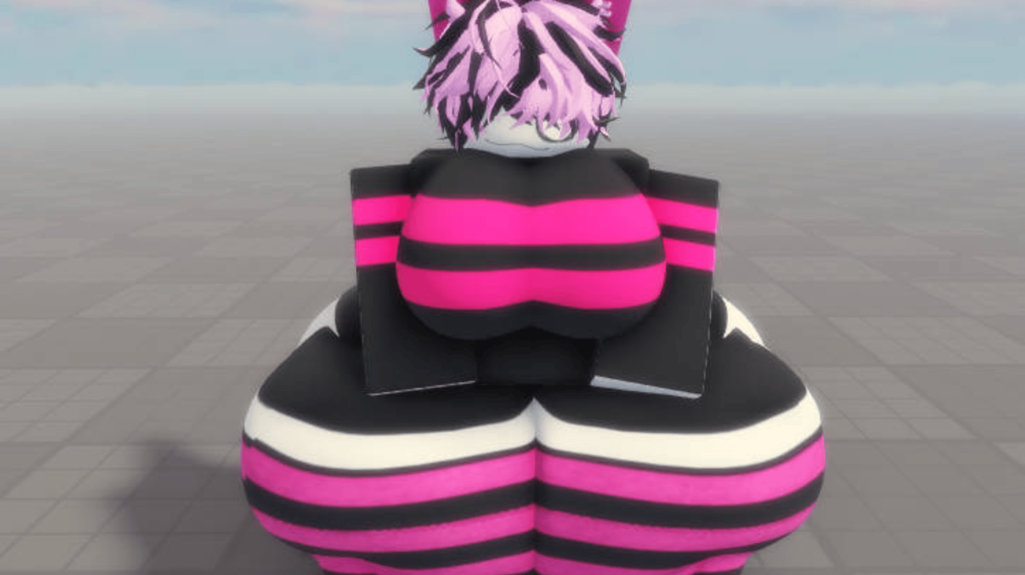 Pink cone girl