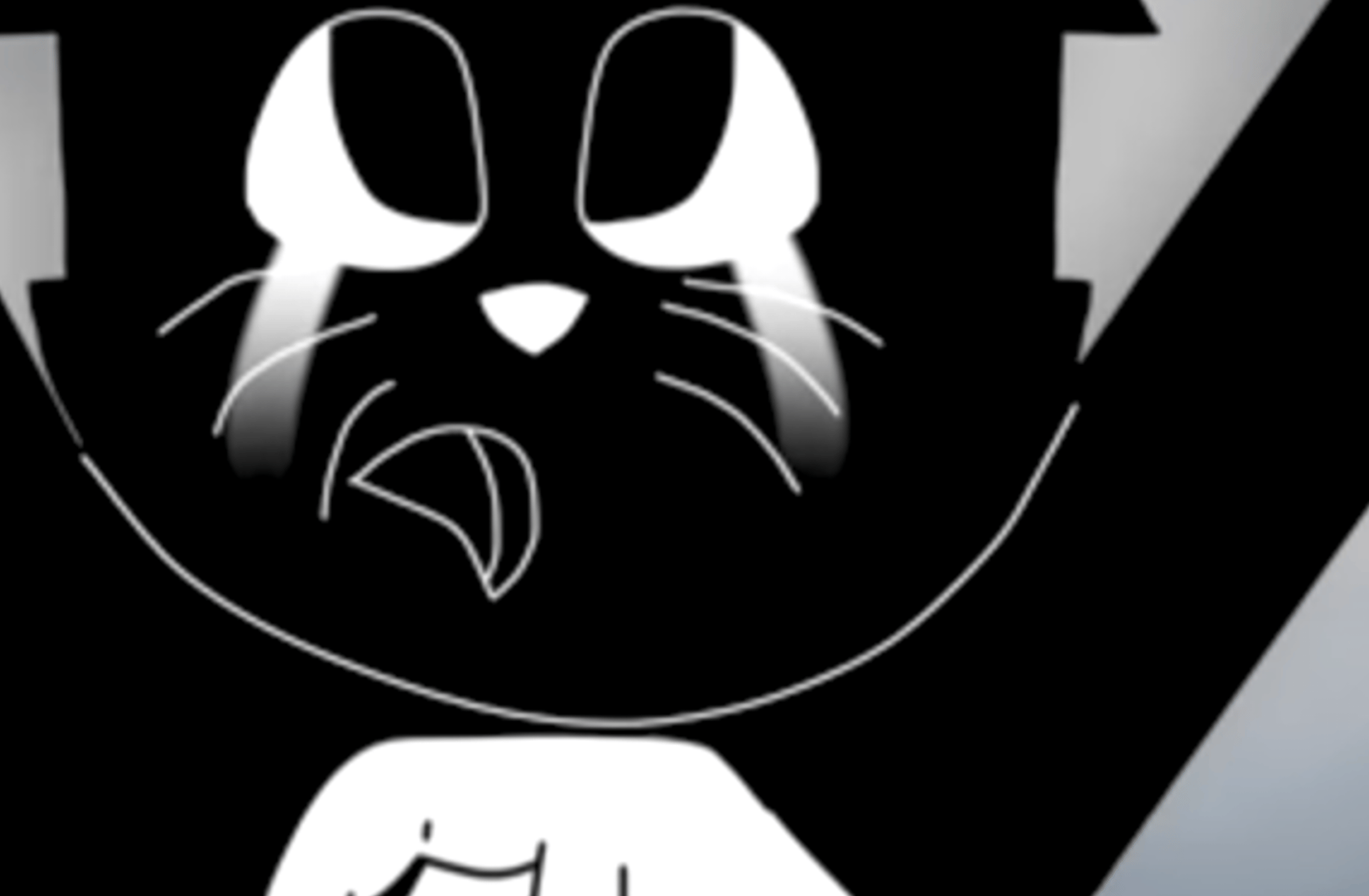 Pass cartoon cat