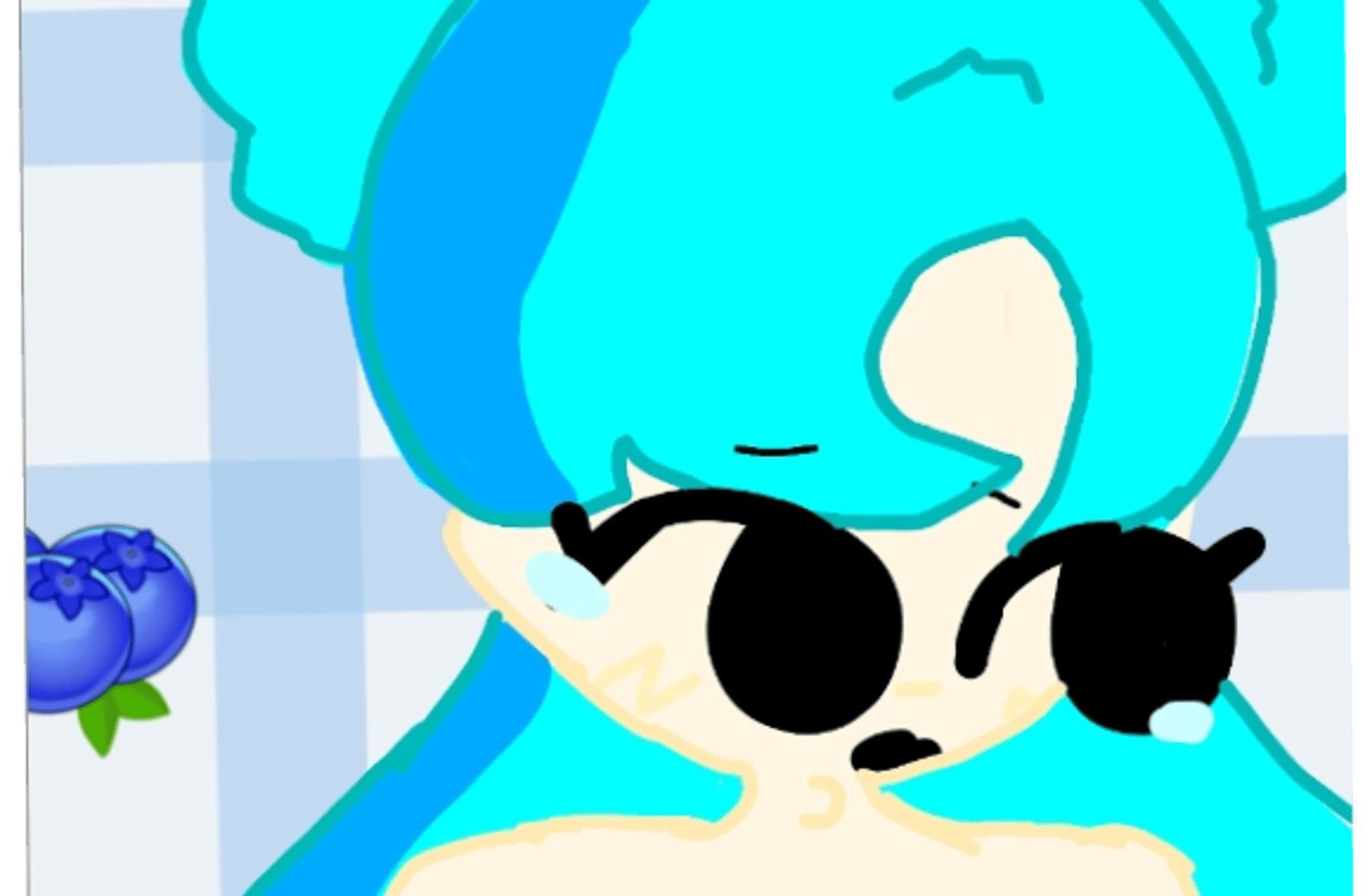 The blue girl