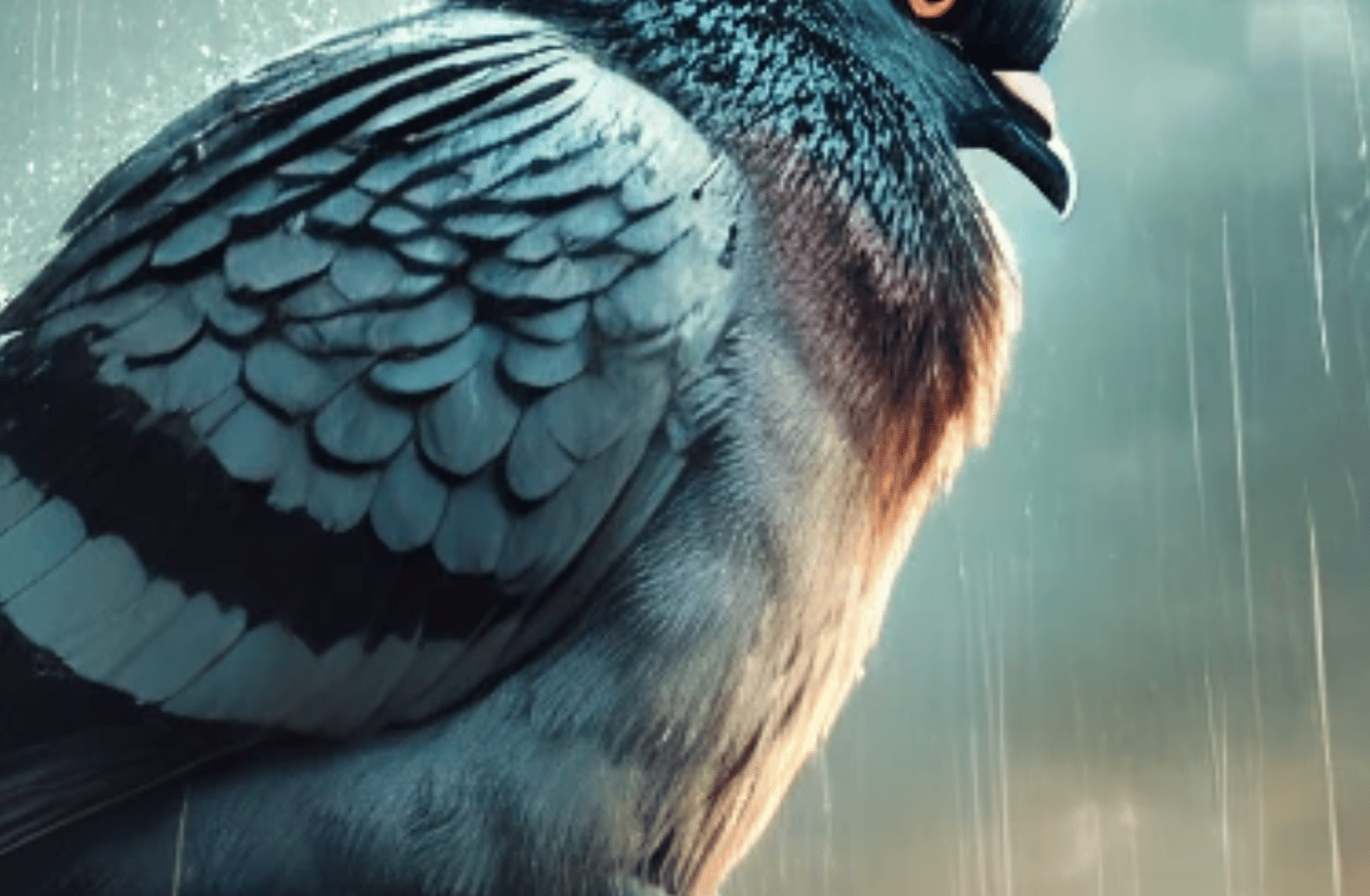 Sad pigeon