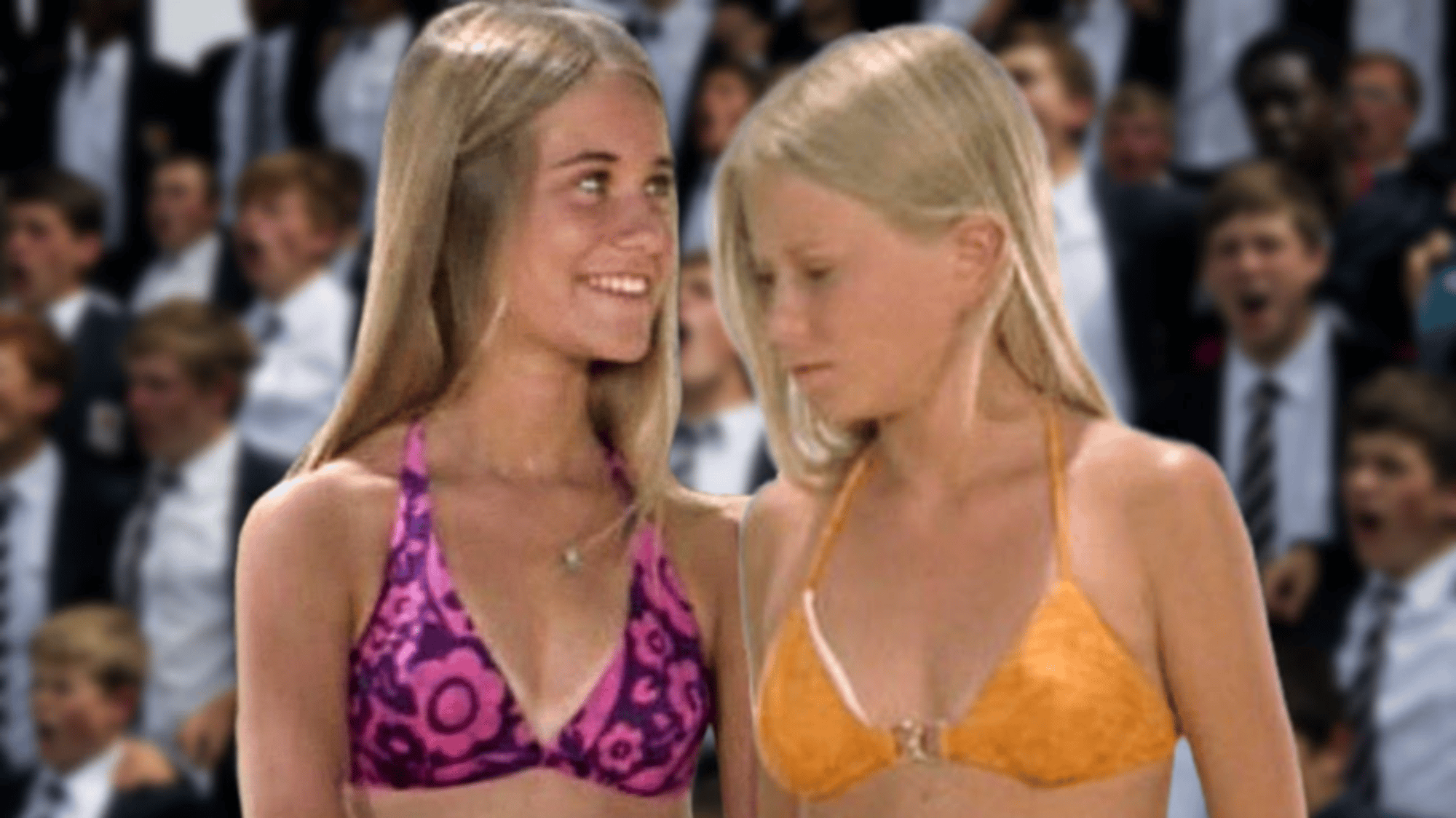 Marcia and Jan Brady