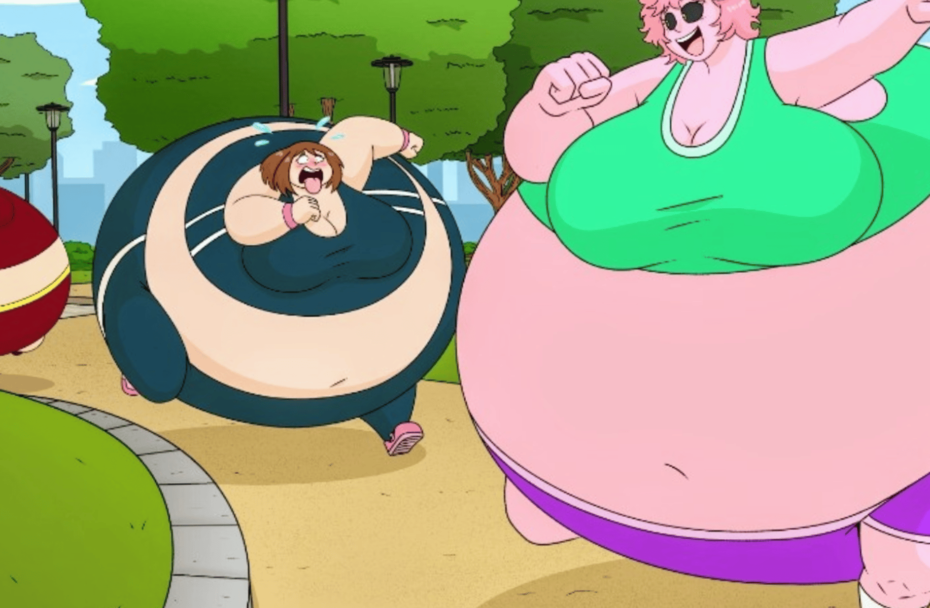 Mina, Ochako and Momo