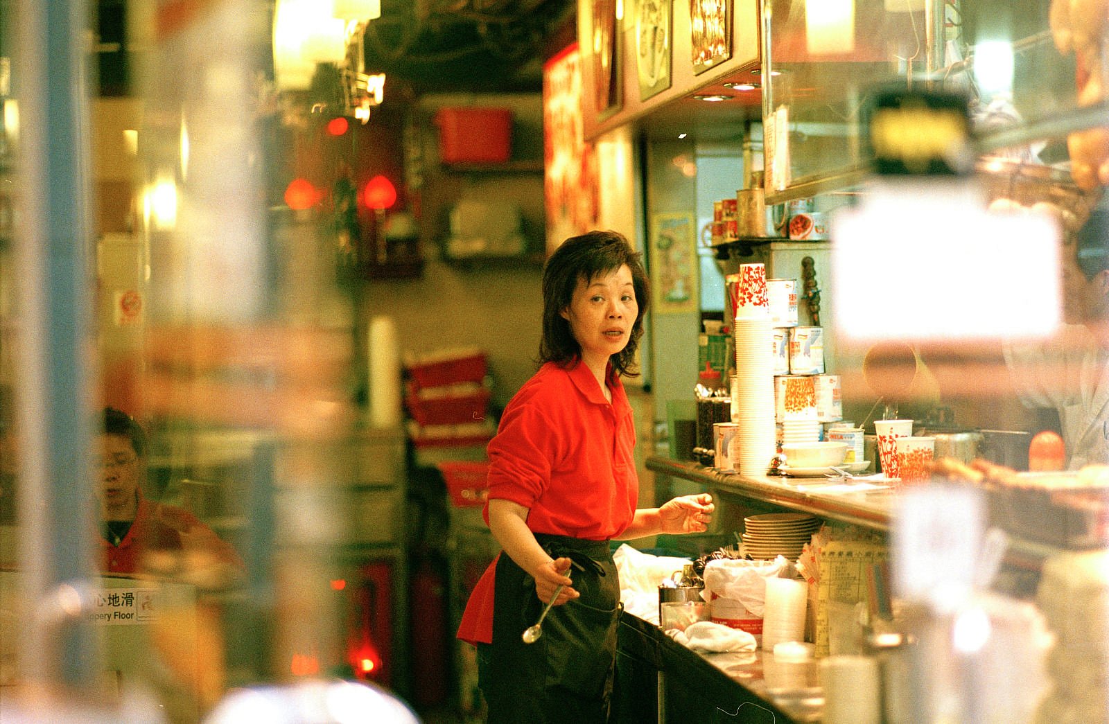 Waitress in restaurant