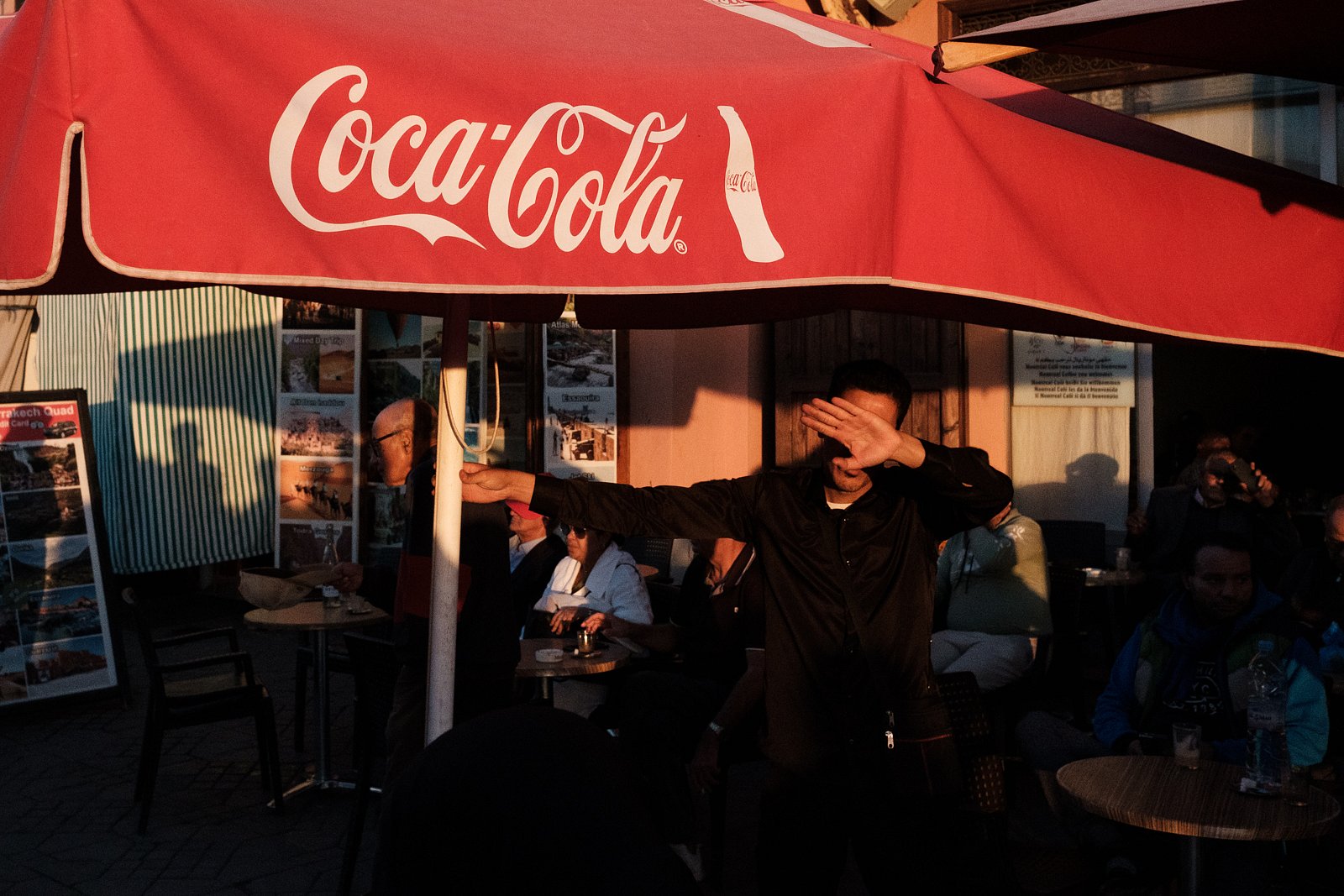 Coca-Cola umbrella