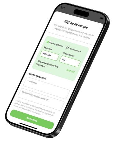 Aanmelden voor digitale bewonersbrief