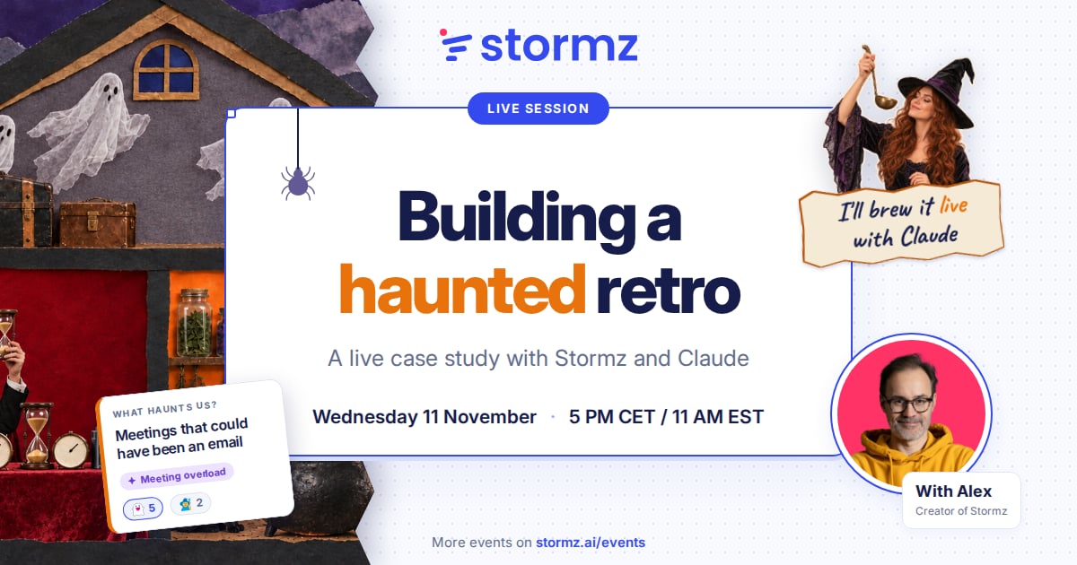 How I built a haunted retrospective with Stormz and Claude
