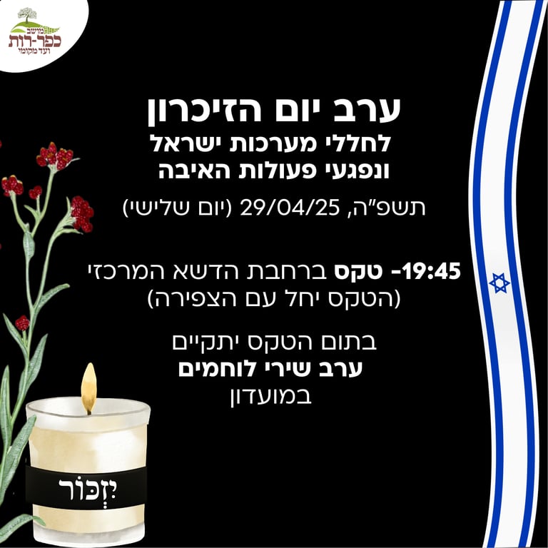 יום הזיכרון לחללי מערכות ישראל ונפגעי פעולות האיבה