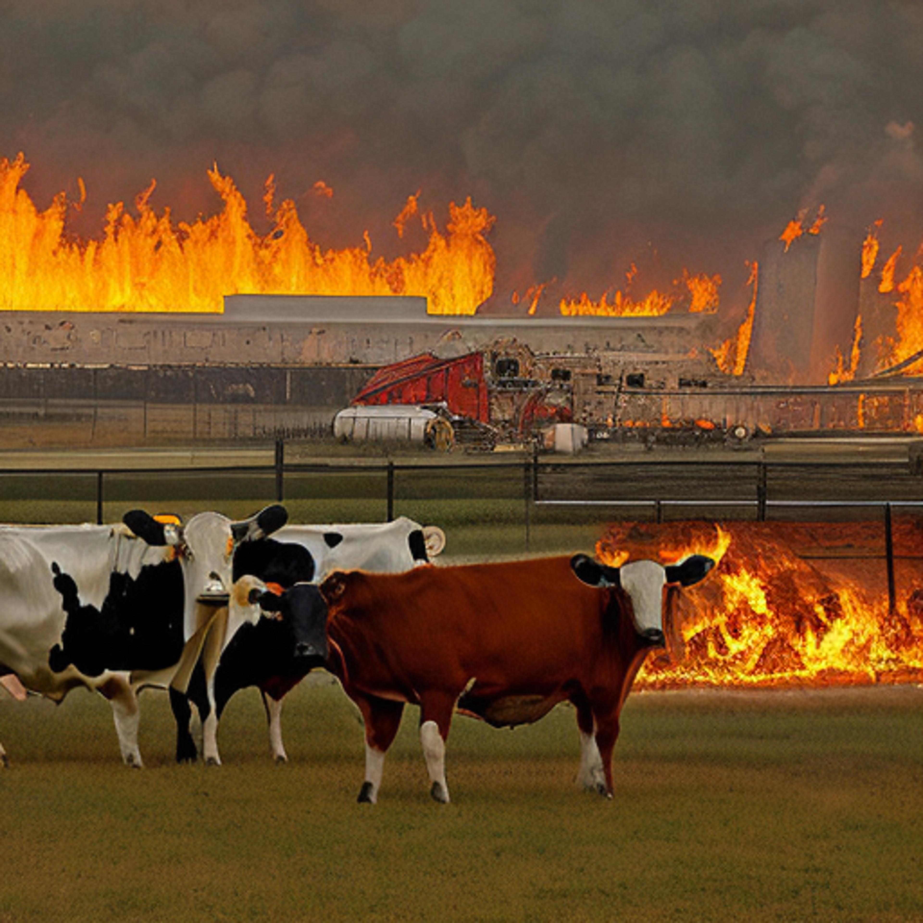 Massive Explosion and Fire at South Fork Dairy Kills 18,000 Cattle in Texas