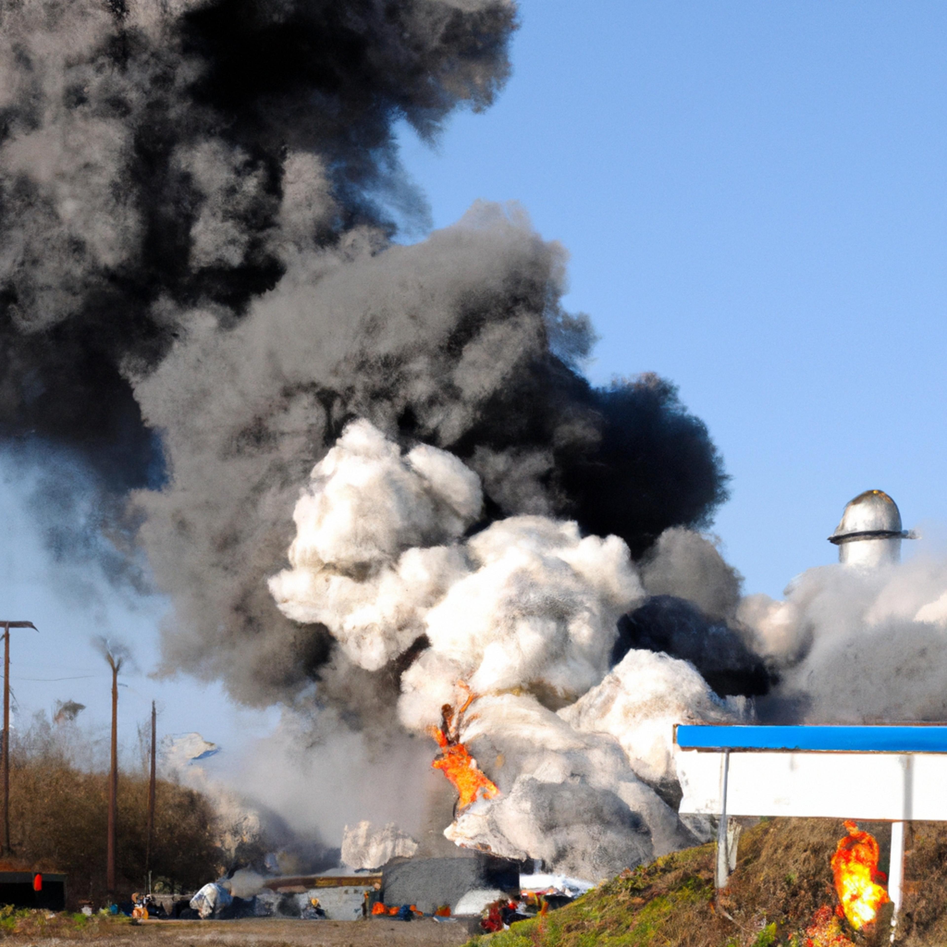 Explosion at Chemical Plant in Industrial Zone