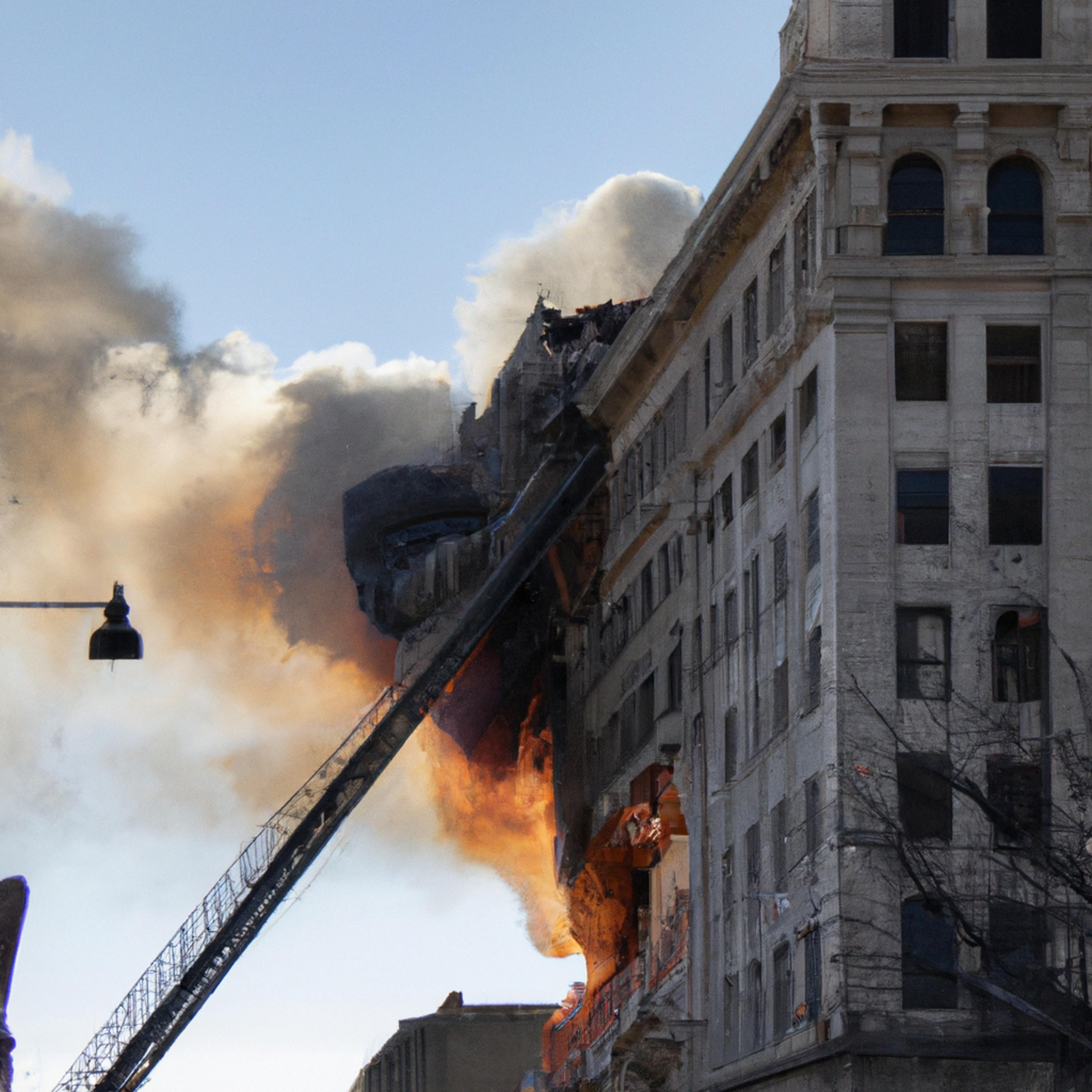Massive Fire Breaks Out In Downtown Building
