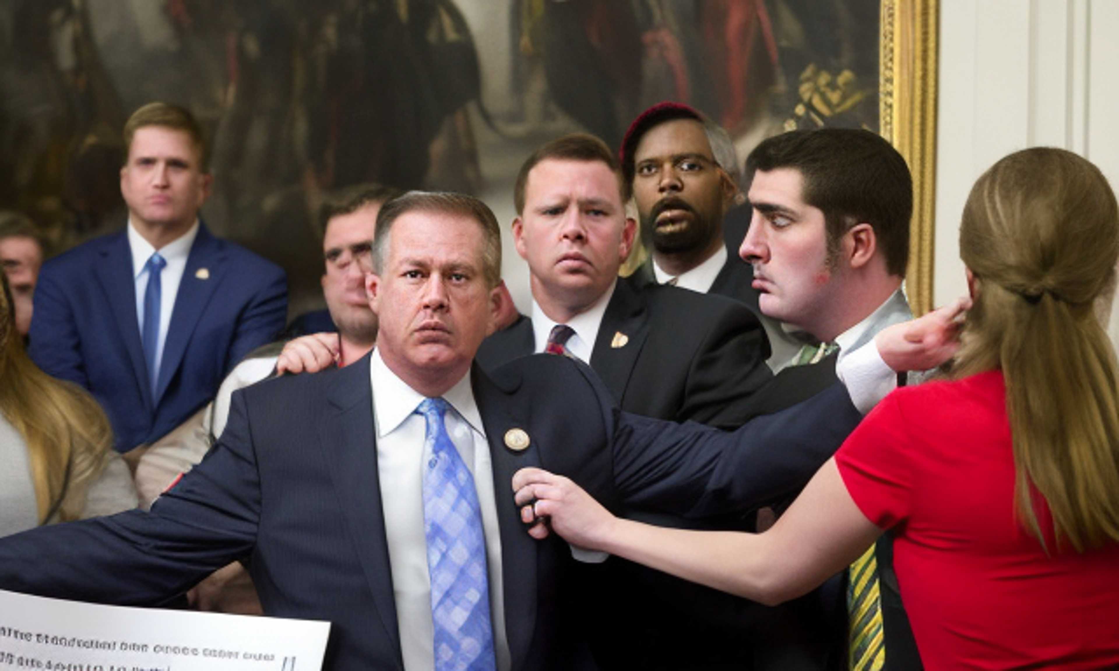 Conservative Lawmaker Confronts Protester at Press Conference, Faces Assault Charges