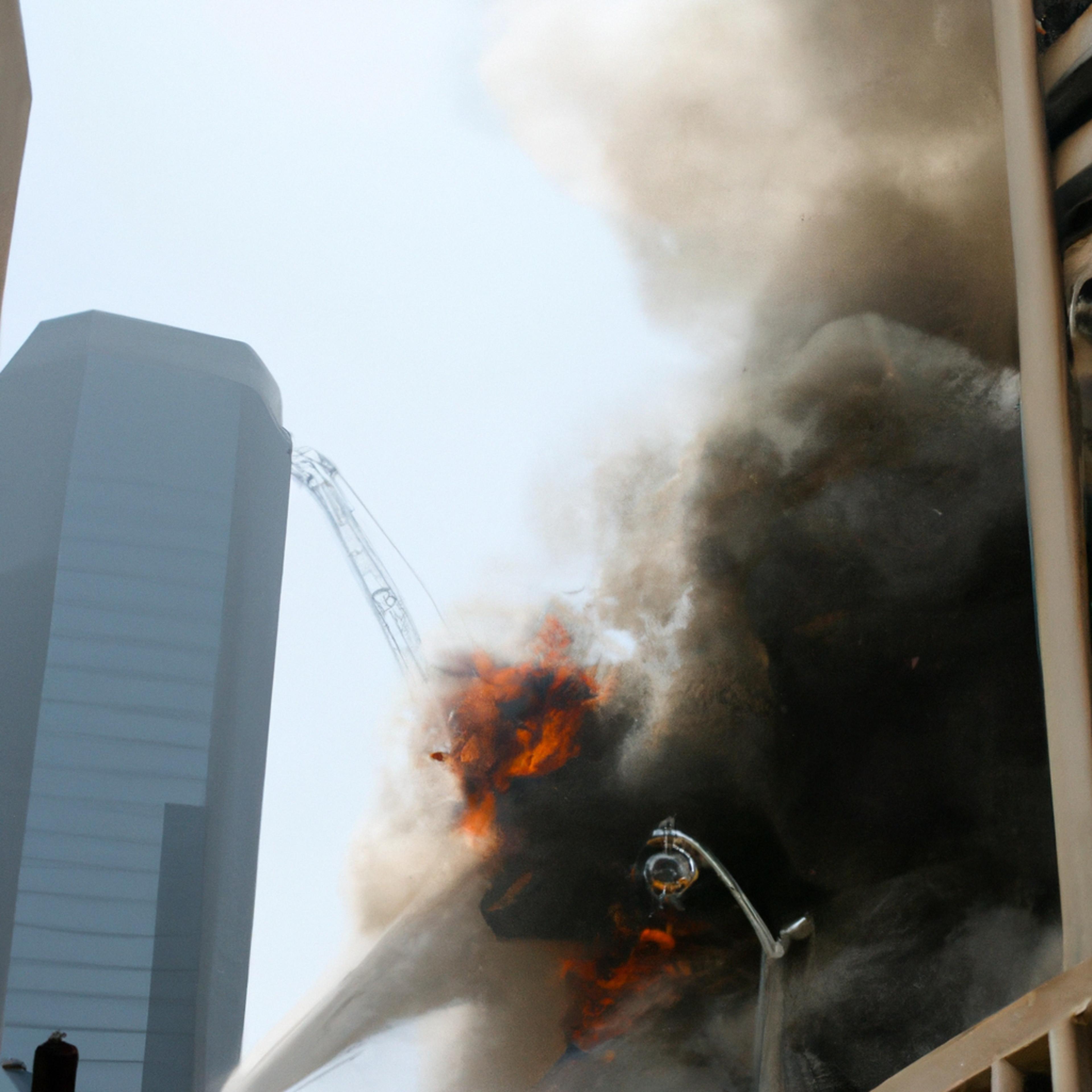 Massive Fire Breaks Out in Downtown Business District