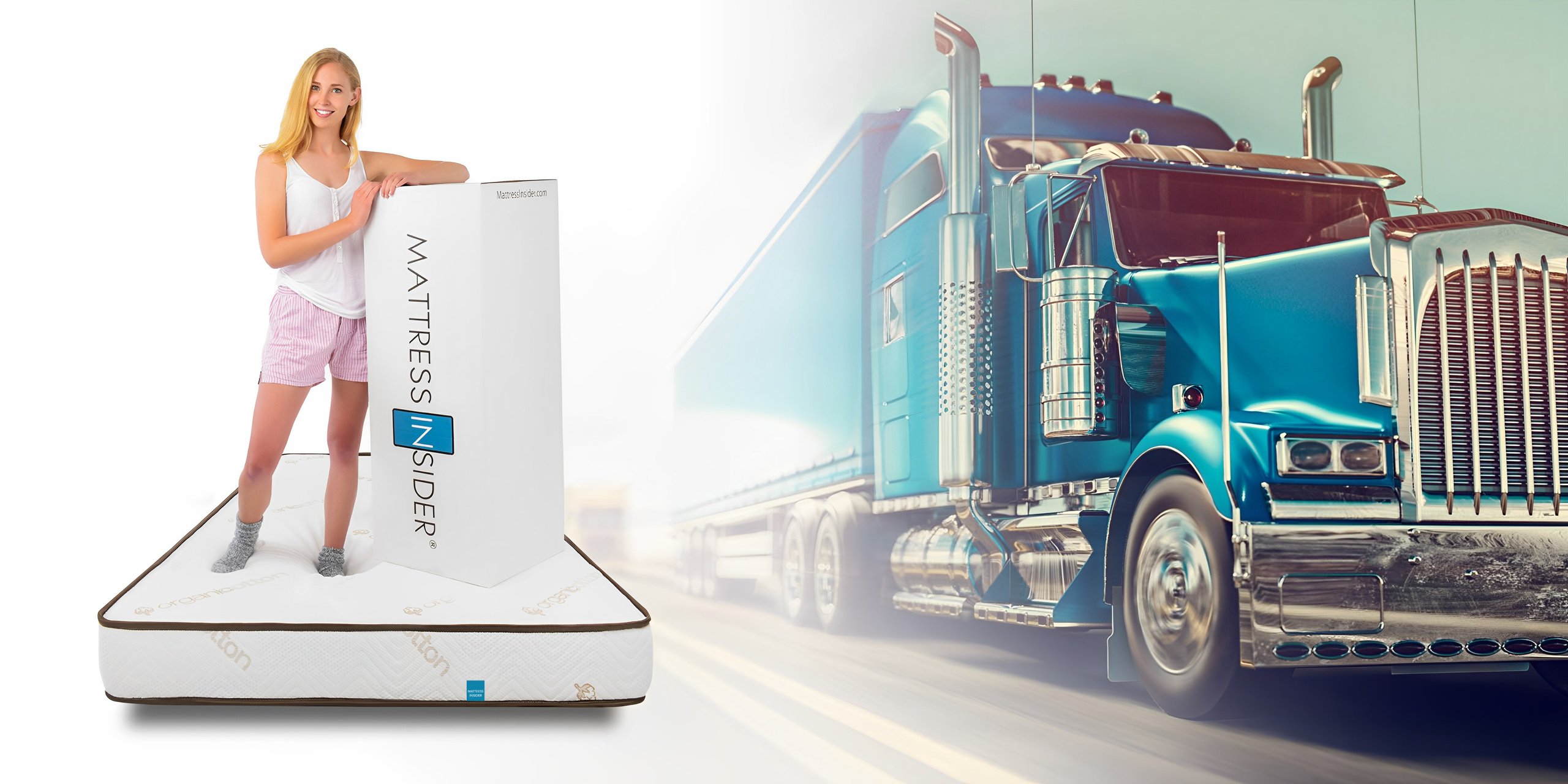 Lady standing on the Elation in front of truck