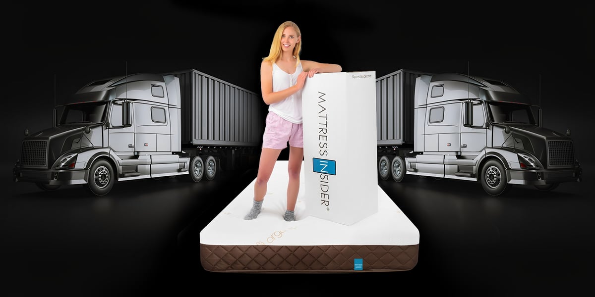 Lady standing on the luxury in front of a truck
