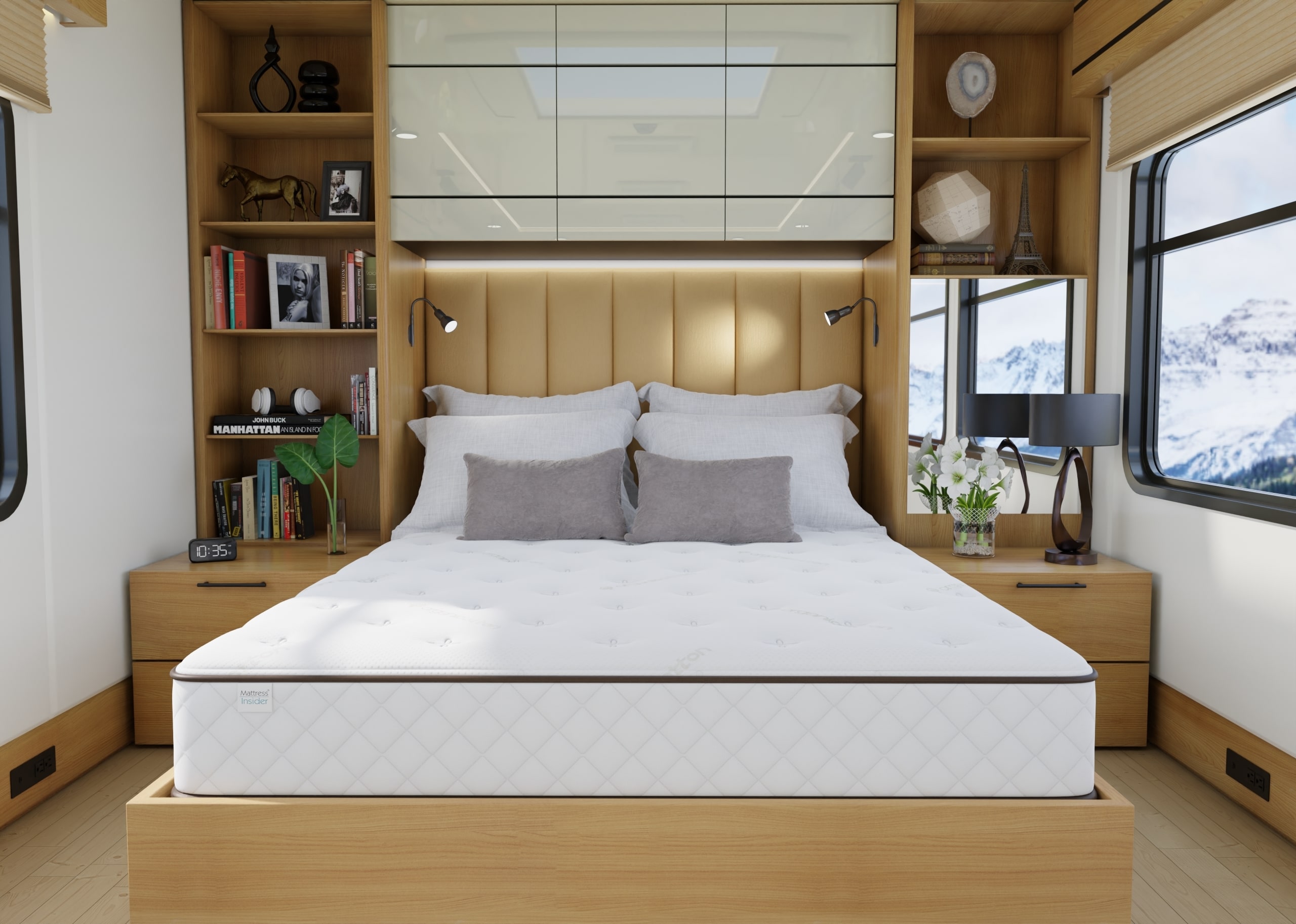 Scarsdale RV mattress in RV bedroom