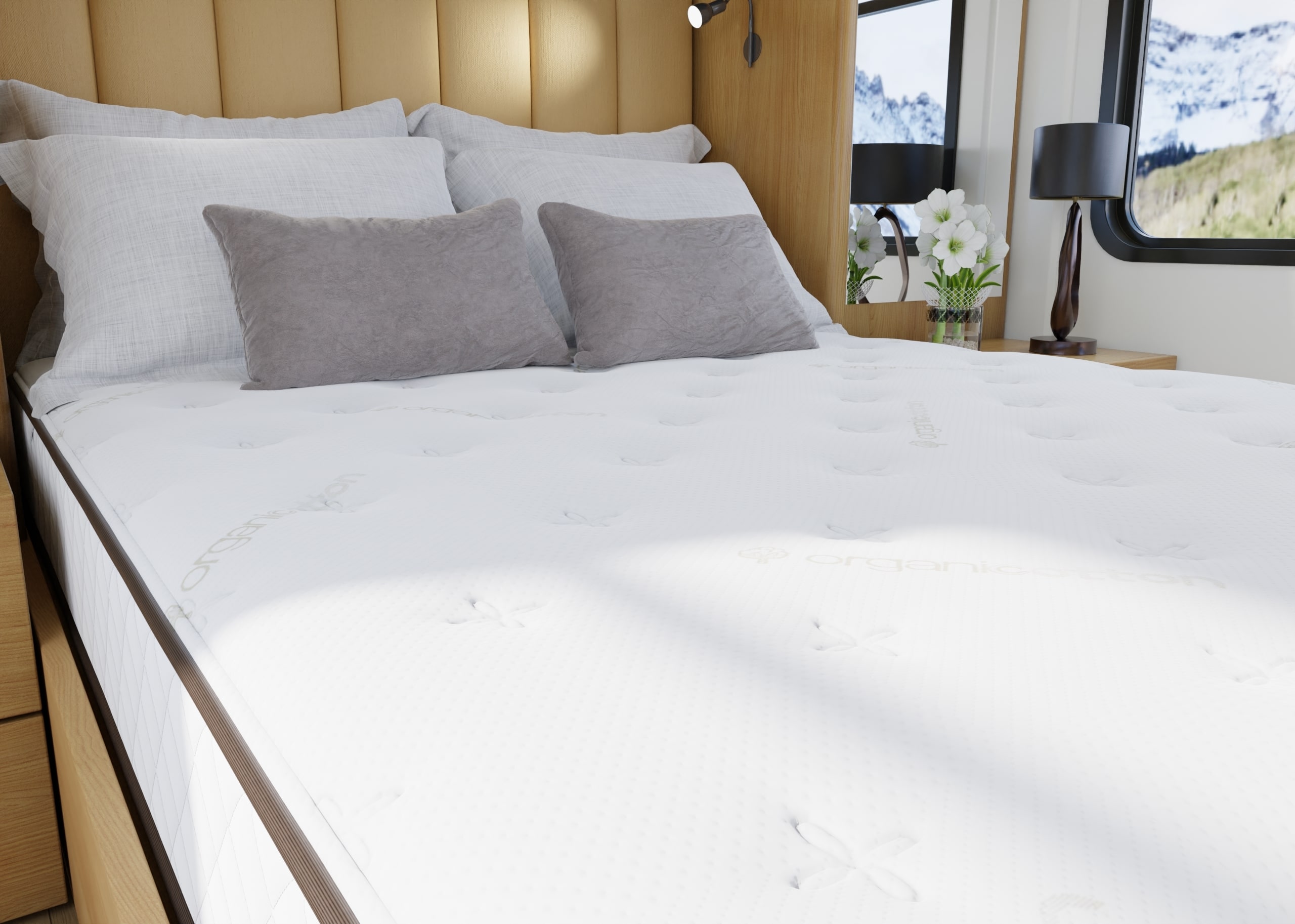Scarsdale RV mattress in RV bedroom