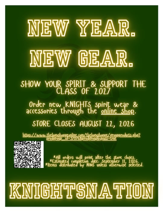 Image for Class of 2027 Spirit Wear Sale