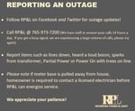 Image for Just a reminder you can report outages through the SmartHub app. . 