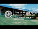 Image for City of Richmond Power and Light Board of Directors Meeting of March 4, 2024