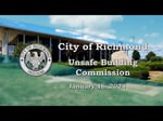 Image for Unsafe Building Commission Meeting of January 16, 2024