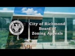 Image for City of Richmond Board of Zoning Appeals Meeting of April 10, 2024