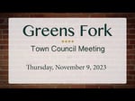 Image for Greensfork Town Council November 9, 2023