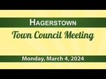 Image for Hagerstown Town Council March 4, 2024