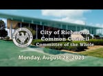 Image for City of Richmond Common Council -  Committee of the Whole  of August 28, 2023