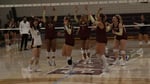 Image for Volleyball takes five-set win, improves to 6-0 in conference play