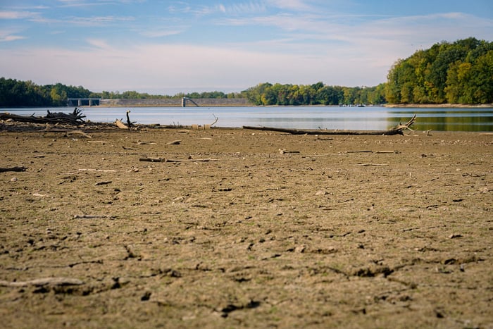 Image for Low Water at Middlefork Reservoir
