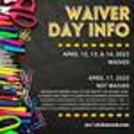 Image for Waiver Day Information